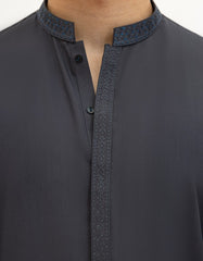 GREY BLENDED KAMEEZ SHALWAR
