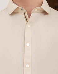 CREAM BLENDED KAMEEZ SHALWAR