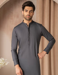 GREY BLENDED SEMI-FORMAL KAMEEZ SHALWAR