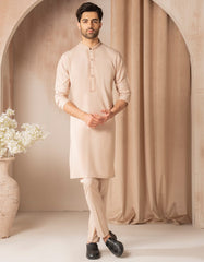 PEACH BLENDED SEMI-FORMAL KURTA TROUSER