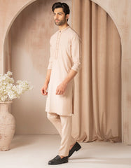PEACH BLENDED SEMI-FORMAL KURTA TROUSER