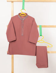 DARK PINK BLENDED SEMI-FORMAL KAMEEZ SHALWAR