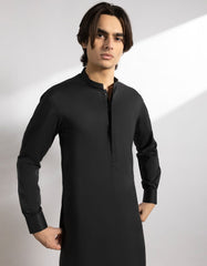 BLACK BLENDED KAMEEZ SHALWAR