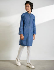ROYAL BLUE COTTON KURTA