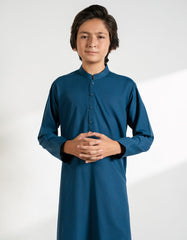 BLUE BLENDED KURTA TROUSER