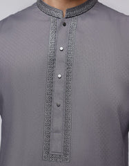 GREY BLENDED KURTA | JJK-A-33057