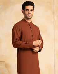 BROWN BLENDED KAMEEZ SHALWAR | JJKS-A-47380