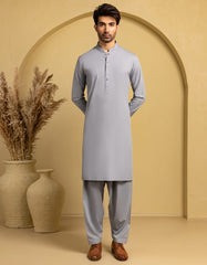 GREY BLENDED CASUAL KAMEEZ SHALWAR