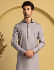 GREY BLENDED CASUAL KAMEEZ SHALWAR