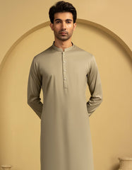 BEIGE COTTON KURTA TROUSER