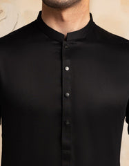 BLACK BLENDED CASUAL KAMEEZ SHALWAR