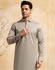 GREY COTTON CASUAL KAMEEZ SHALWAR