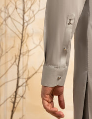 GREY COTTON CASUAL KAMEEZ SHALWAR