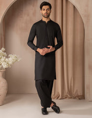 BLACK BLENDED CASUAL KAMEEZ SHALWAR