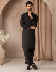 BLACK BLENDED CASUAL KAMEEZ SHALWAR