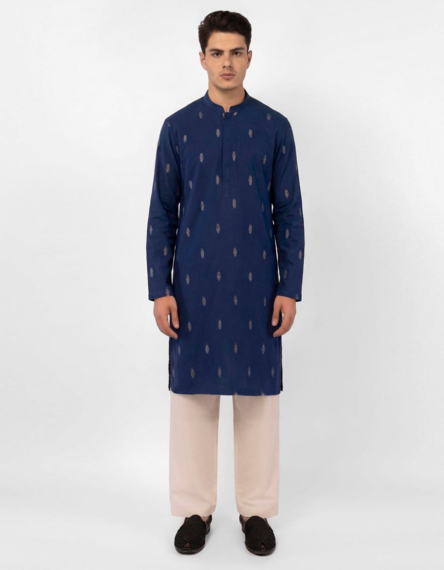 blue-cotton-semi-formal-kurta-jjks47603
