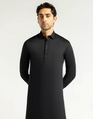 BLACK PLAIN KAMEEZ SHALWAR