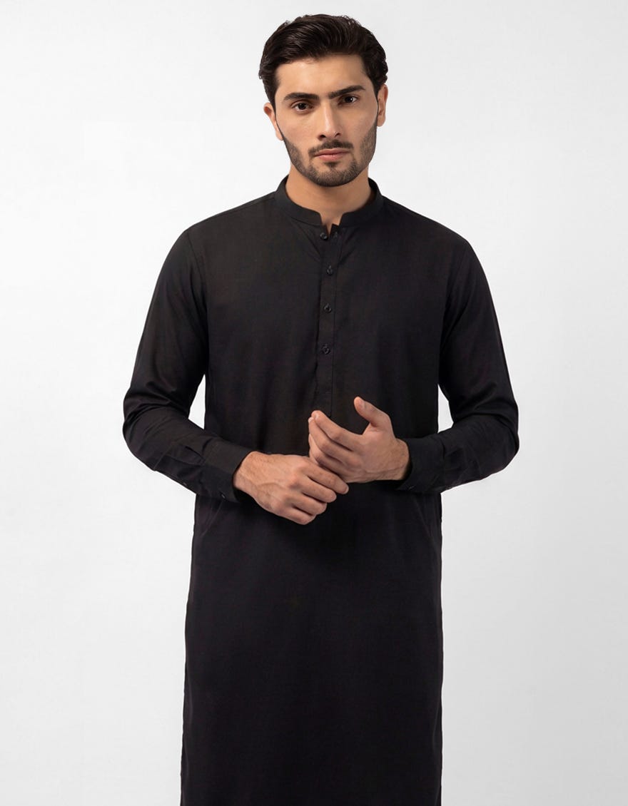 black-cotton-plain-kameez-shalwar-jjksa47622