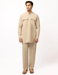 beige-casual-short-kurta-trousers-jjshkpa47704