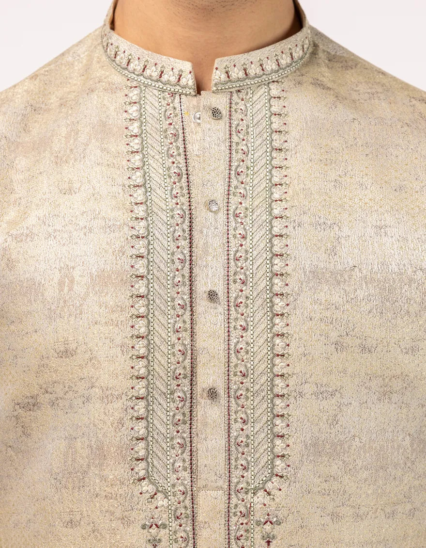 DULL GOLD FORMAL KURTA