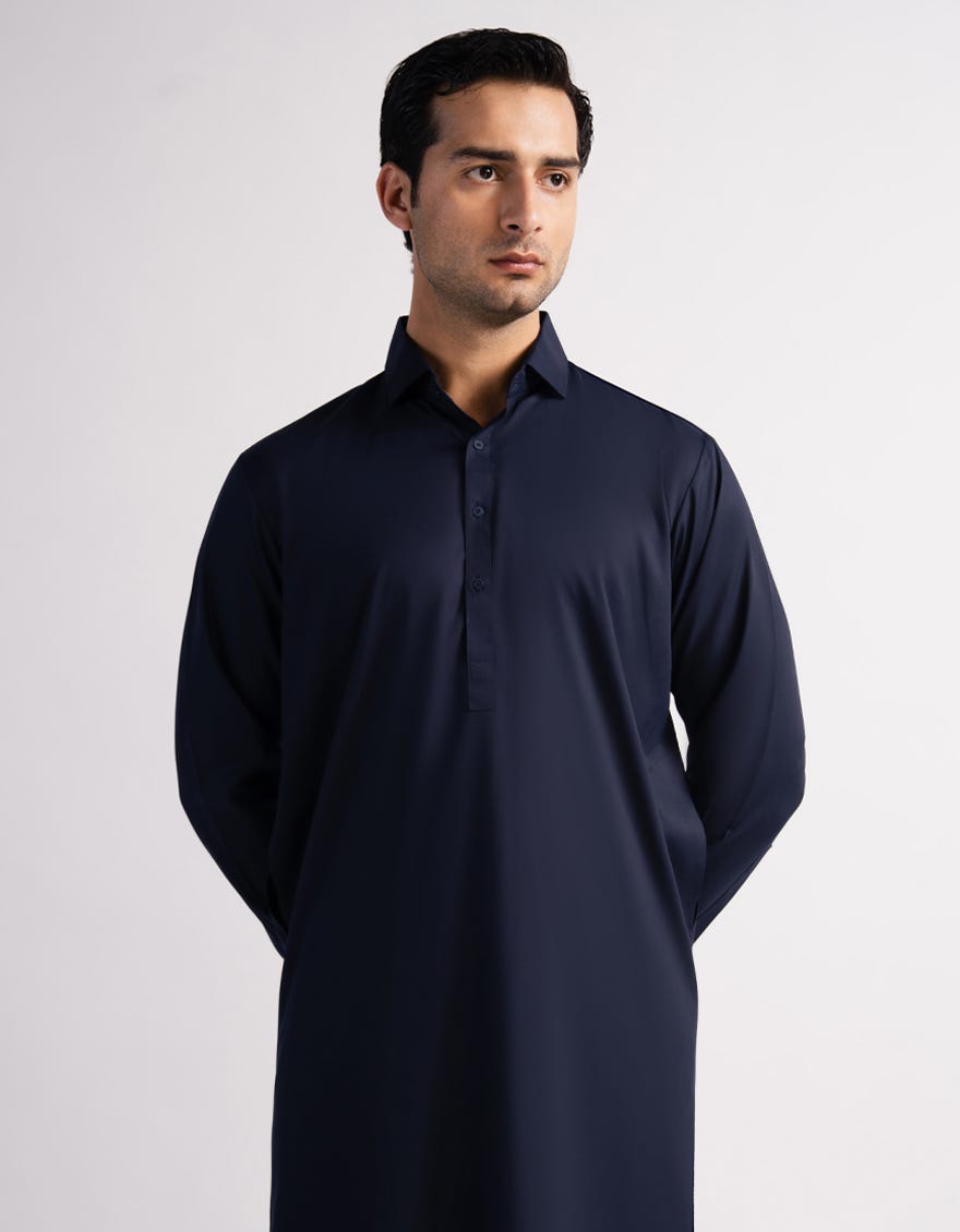 NAVY BLUE KURTA TROUSERS
