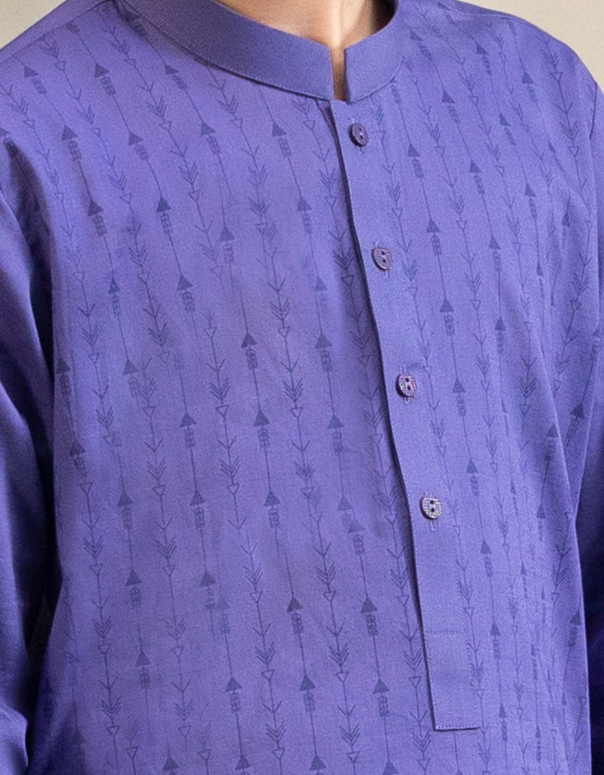 INK BLUE COTTON KURTA | JCK-A-50021
