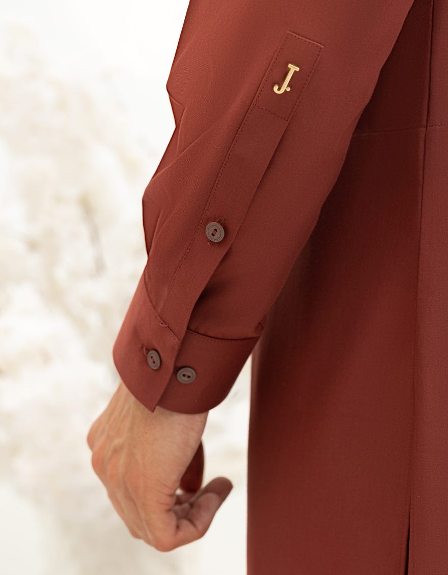 RUST BLENDED KAMEEZ SHALWAR