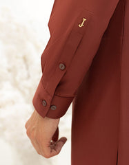 RUST BLENDED KAMEEZ SHALWAR