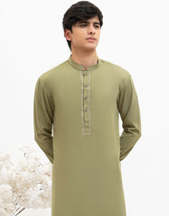 GREEN BLENDED KAMEEZ SHALWAR