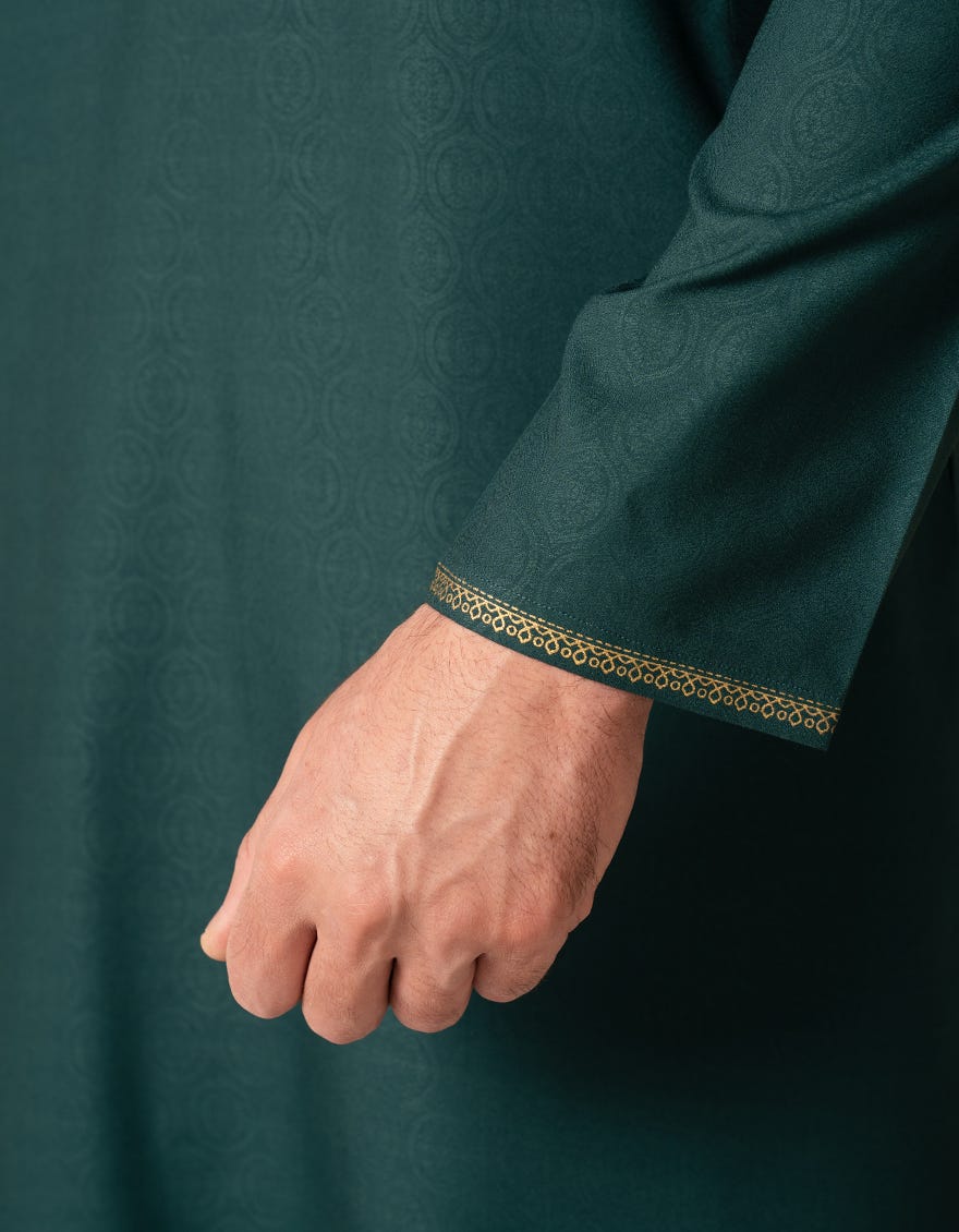 GREEN BLENDED FORMAL KURTA
