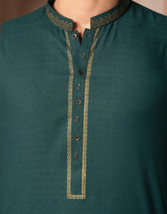 GREEN BLENDED FORMAL KURTA