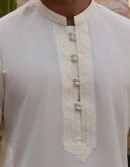 CREAM BLENDED FORMAL KAMEEZ SHALWAR