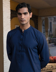 BLUE BLENDED FORMAL KAMEEZ SHALWAR