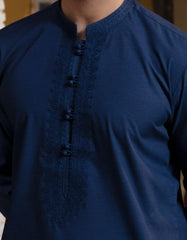 BLUE BLENDED FORMAL KAMEEZ SHALWAR