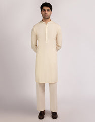 BEIGE COTTON FORMAL KURTA