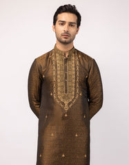 GOLDEN GREEN FORMAL KURTA