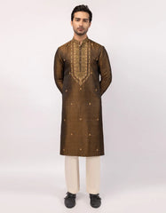 GOLDEN GREEN FORMAL KURTA