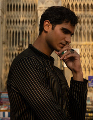 black-cotton-formal-short-kurta-jjthka50487