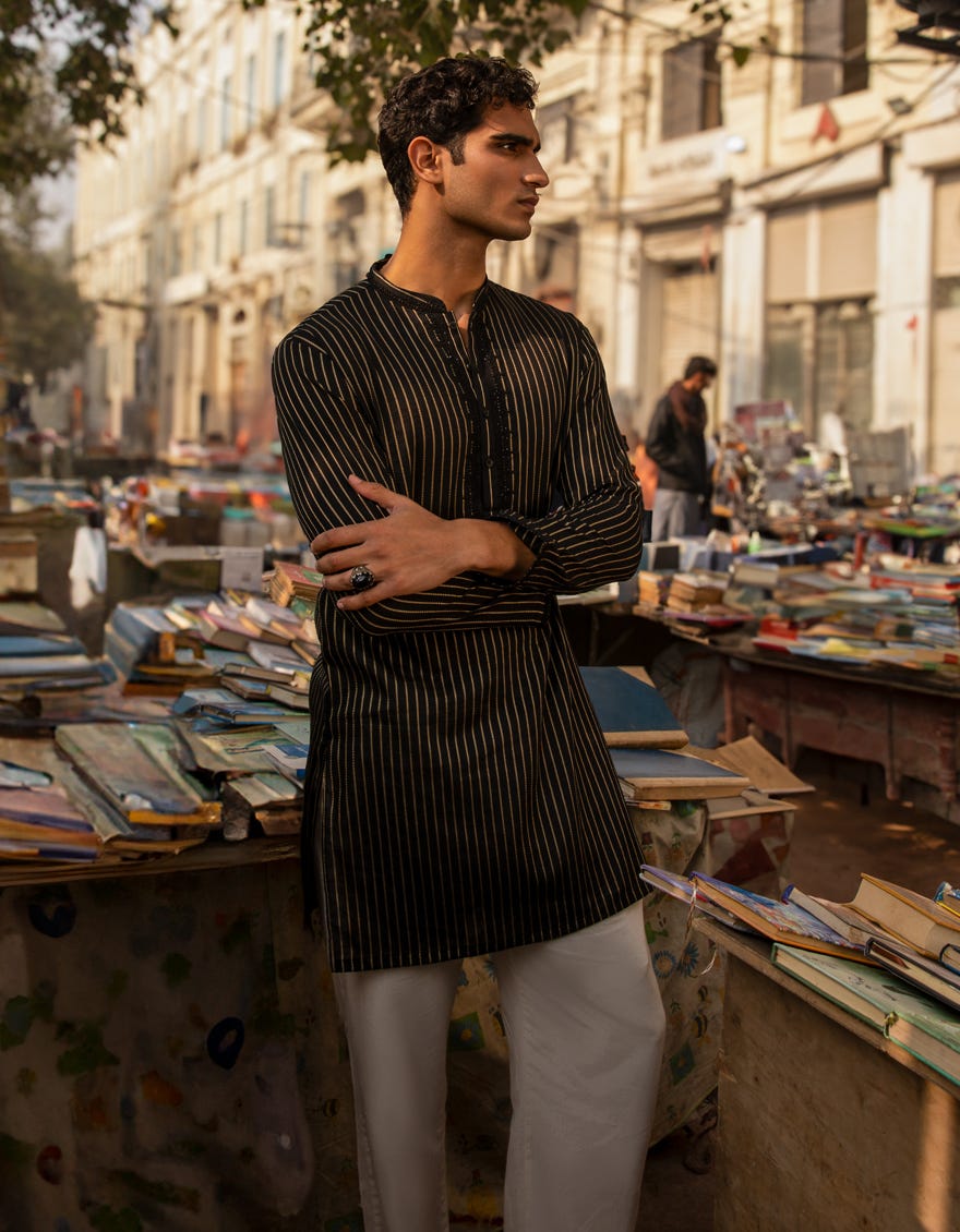 black-cotton-formal-short-kurta-jjthka50487