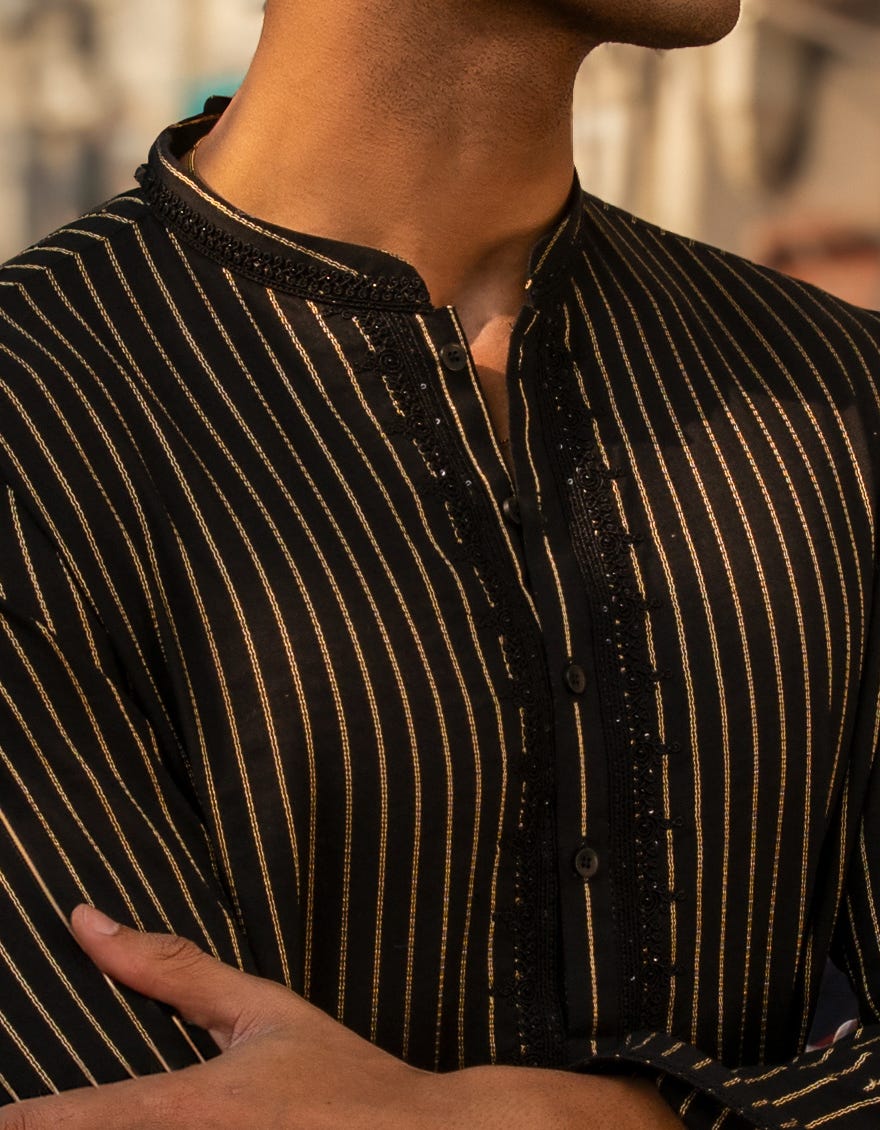 black-cotton-formal-short-kurta-jjthka50487