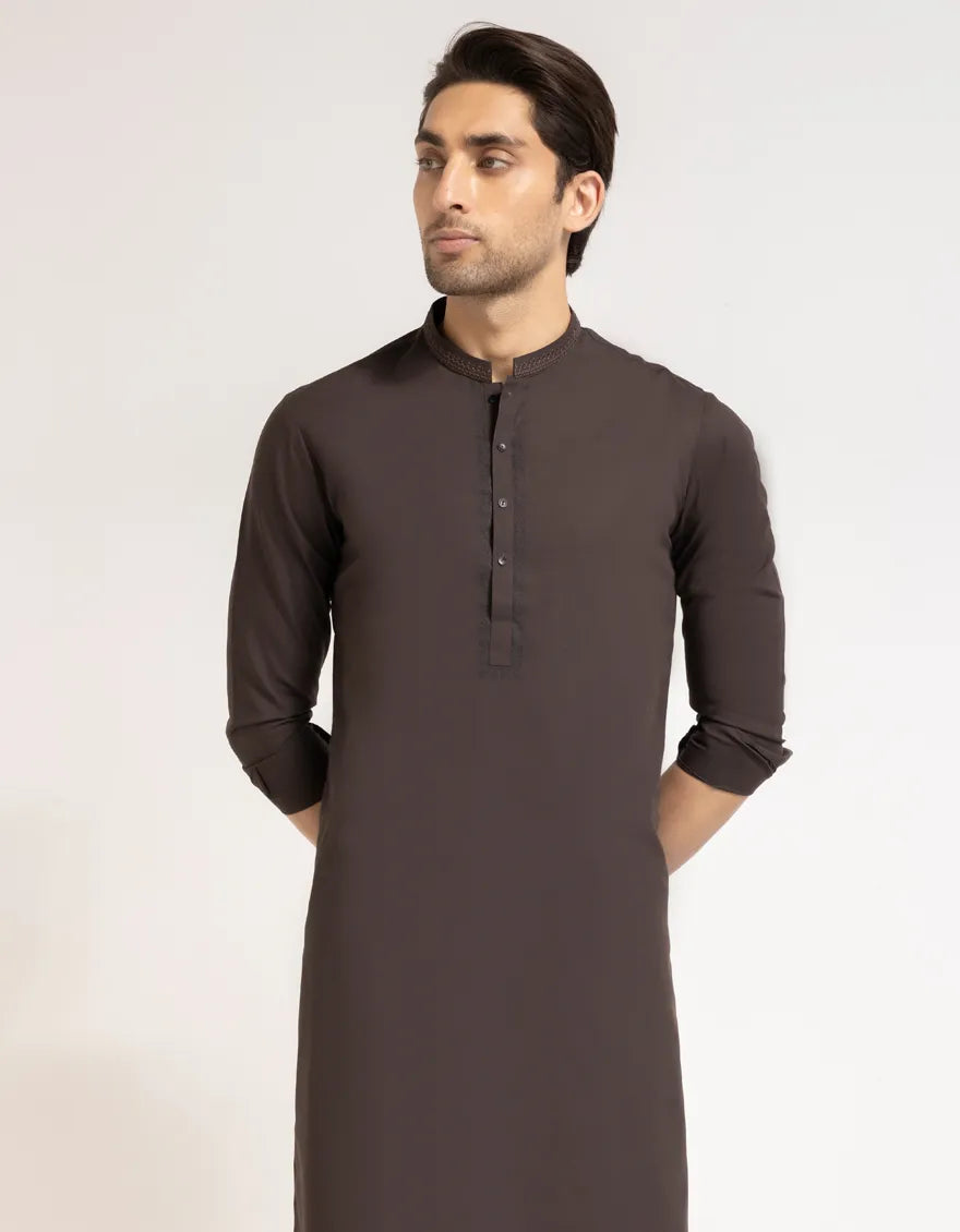 BROWN FORMAL KURTA TROUSERS
