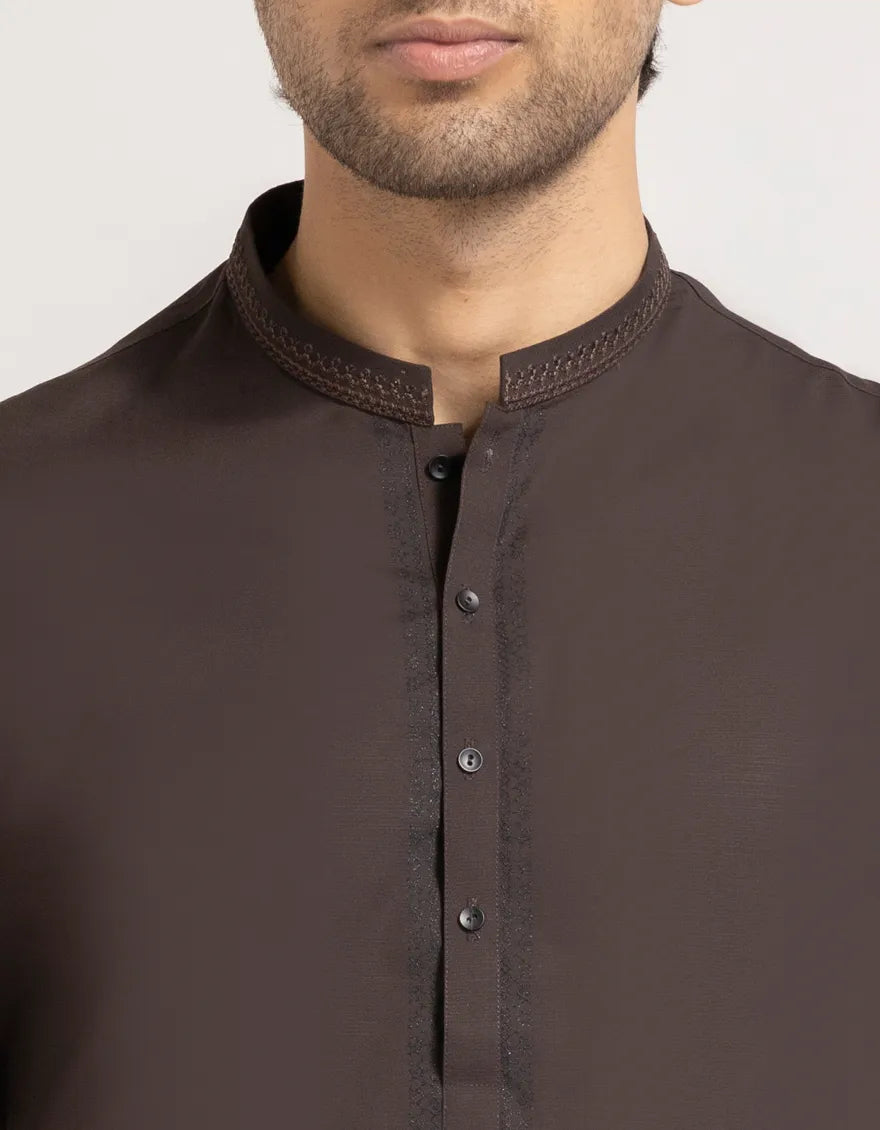 BROWN FORMAL KURTA TROUSERS