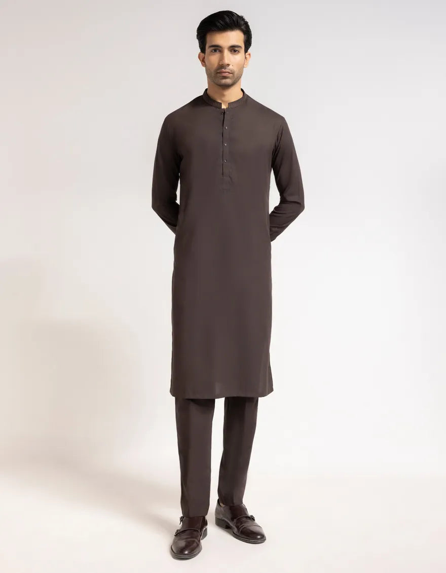 BROWN FORMAL KURTA TROUSERS