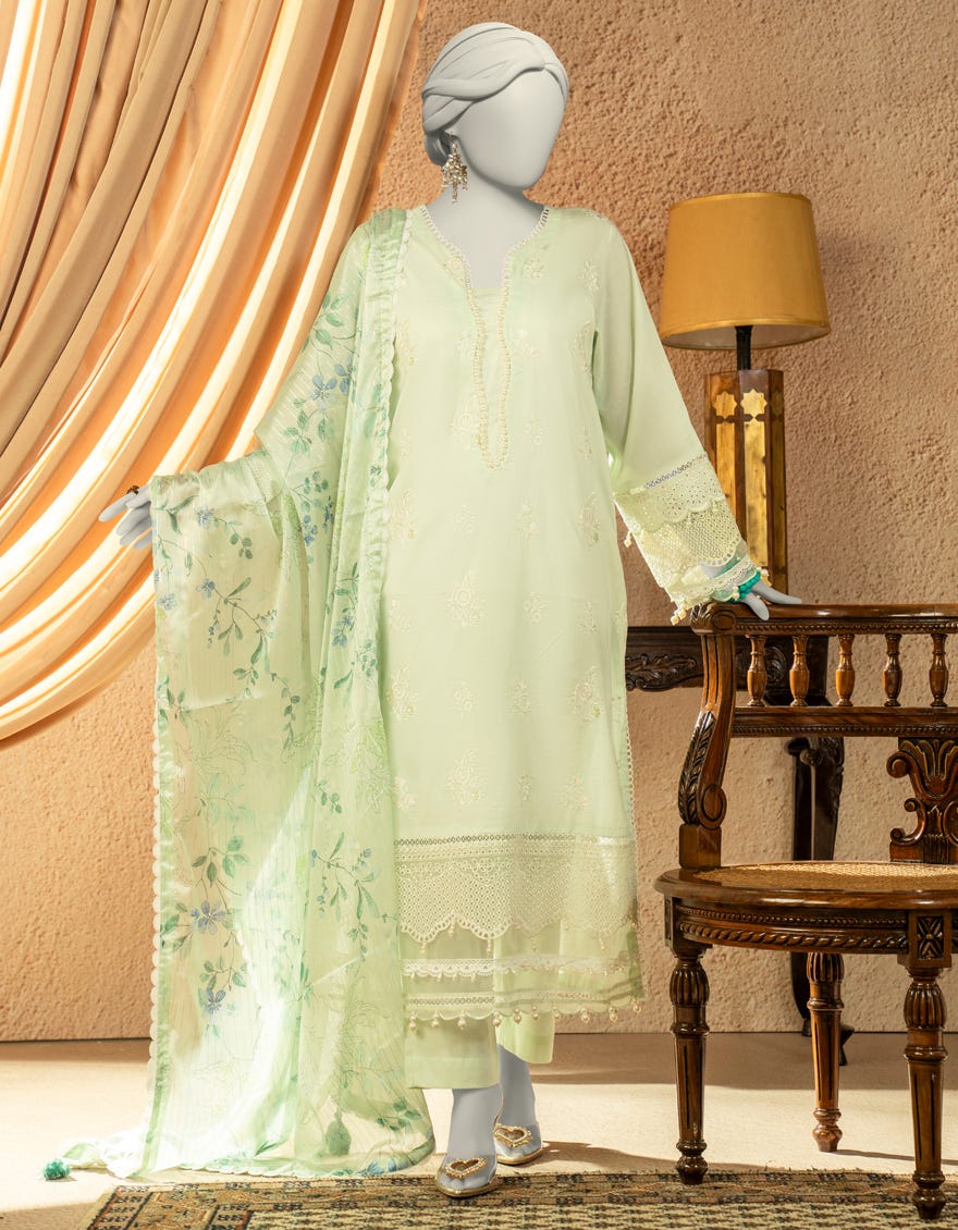FEROZI LAWN EMBROIDERED 3PC STITCHED | JLAWN-S-25-824