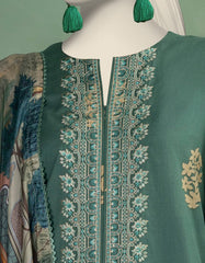 GREEN LAWN EMBROIDERED UNSTITCHED 3PC