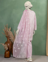 PINK LAWN EMBROIDERED 3PC STITCHED