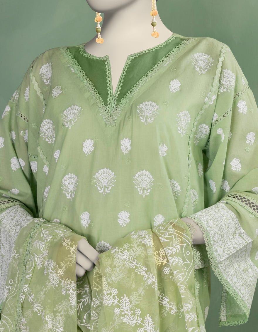 GREEN LAWN EMBROIDERED UNSTITCHED 3PC