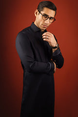 BARCELONA - BLACK COTTON KURTA TROUSER