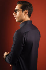 BARCELONA - BLACK COTTON KURTA TROUSER