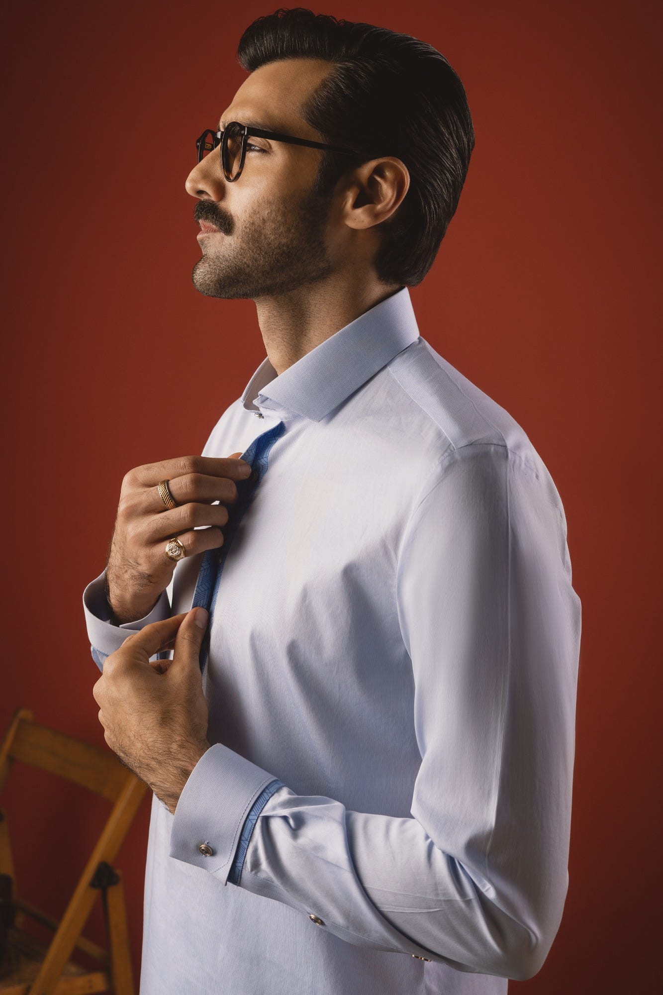 BARCELONA - SKY BLUE COTTON KURTA TROUSER